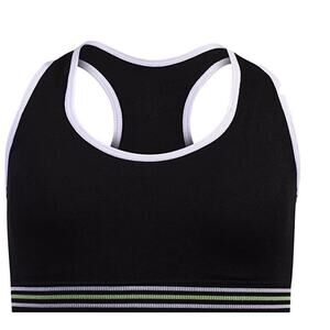 Delia*s Girl Seamless Sports Bra 2-Pack Black/Pink Size M (10-12) 2847